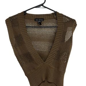 Urban behavior, see through netted vest style top. Size L